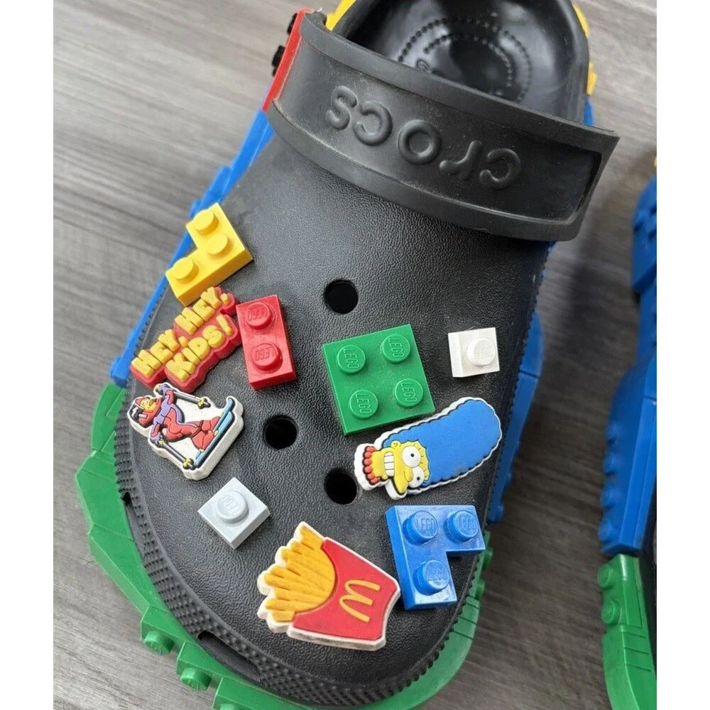 Crocs x LEGO Classic Clog Black Masterbrand Creativity Mens Size 10